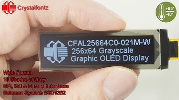 Product Showcase: 256x64 Wide Format Grayscale Graphic OLED Display