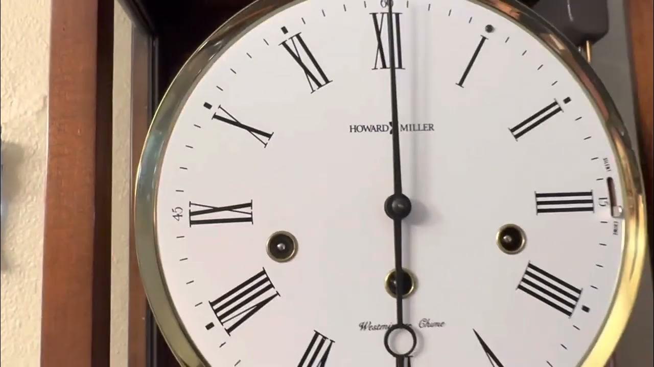 Howard Miller Milan Wall Clock Model 613212 Cherry Wood Cable Driven