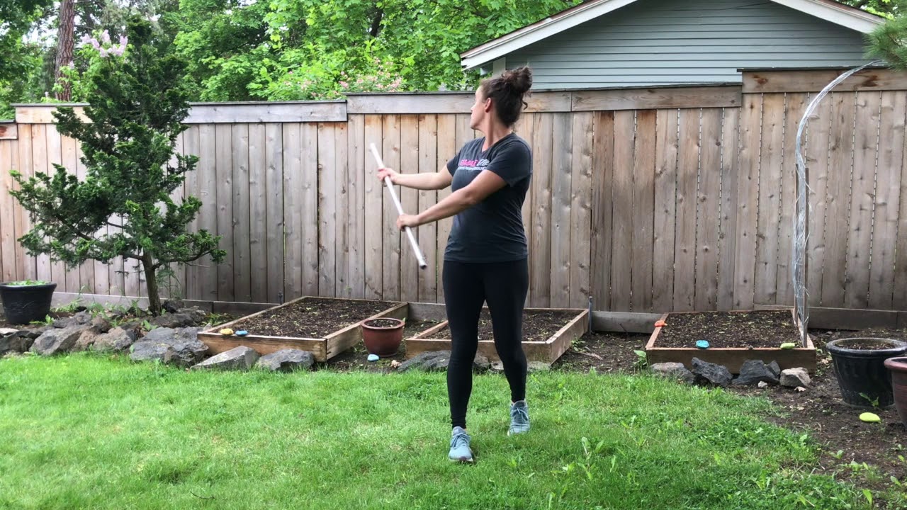 Stick Rotation Excercise Stick Rotations - YouTube