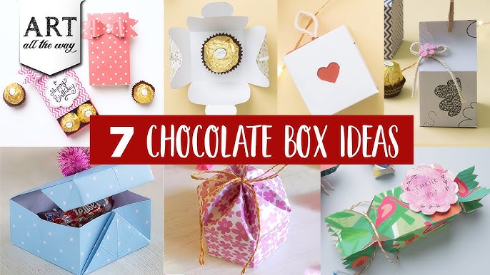 Cute gift ideas/Diy cute gift box with paper/Paper candy box easy/How to  Make Paper Chocolate box 