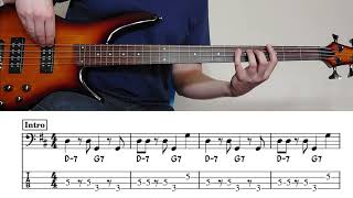 Wave By Antonio Carlos Jobim Bossa Nova Bass Etude W On-Screen Tab Notation