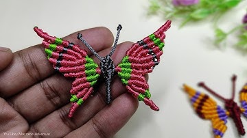 DIY Handmade Macrame Butterfly