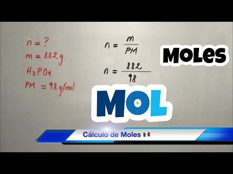 Video: ¿Fórmula para el número de moles?