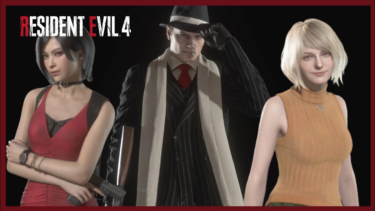 Resident evil 4 remake all costumes + DLC - YouTube