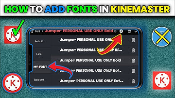 How To Add Custom Fonts In Kinemaster | Kinemaster Me Font Kaise Add Kare 2023