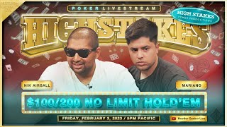 SUPER HIGH STAKES $100/200/400 w/ Mariano, Nik Airball, Mike X & J.R. - Commentary by David Tuchman