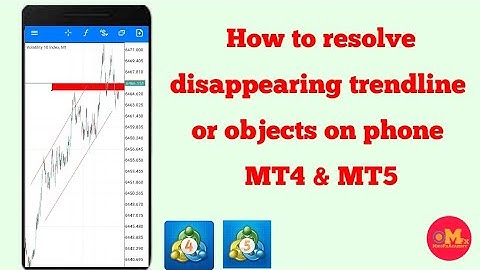 How to resolve disappearing trendline or object drawn on mobile MT4 & MT5 chart.