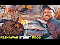 Aisi angara fish khai hai  peshawar street food  rambil chapli kabab at taru jabba pakistan