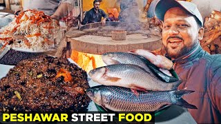 Aisi Angara Fish khai hai? | Peshawar Street Food | Rambil Chapli Kabab at Taru Jabba, Pakistan