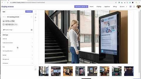How to adjust media settings for Digital Signage. Free Digital Sign from Display.Stream.