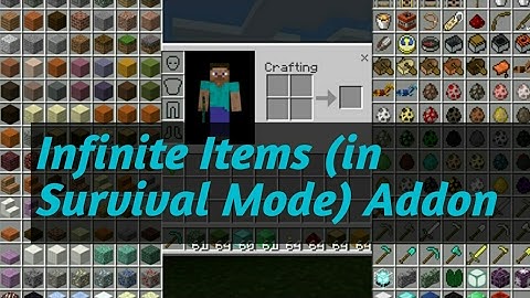 How to get infinite items in Minecraft PE survival mode (add-ons)