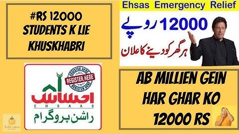 Ehsaas Emergency Cash program || Ehsaas Labour Unemployment program || #12000 || Insaaf Imdaad.