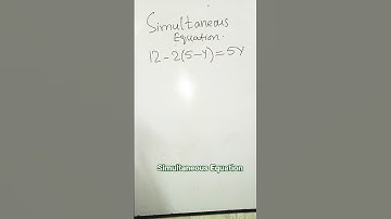 Simultaneous Equation #learniverse #simultaneousequation #mathshorts