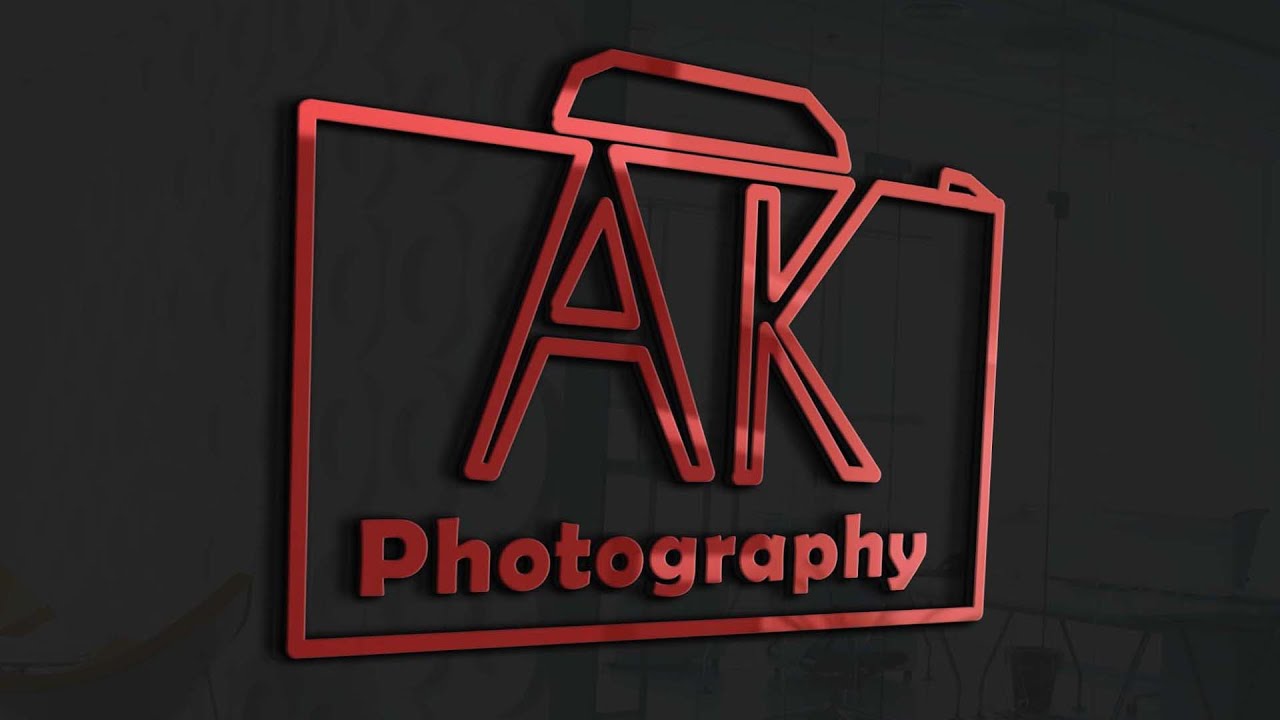 Ak Photography Logo Design Tutorials Photoshop Cc Naga Studio Youtube