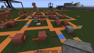 Minecraft Redstone Standard Logic Gates Demo