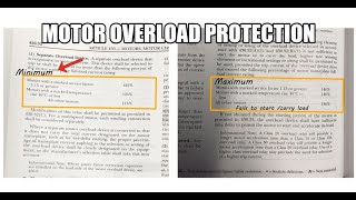 How to Calculate Overload Protection for Motors