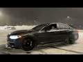 BMW M5 F90 700 HP SHOWING OFF IN SNOW! DRIFTING AND DONUTS