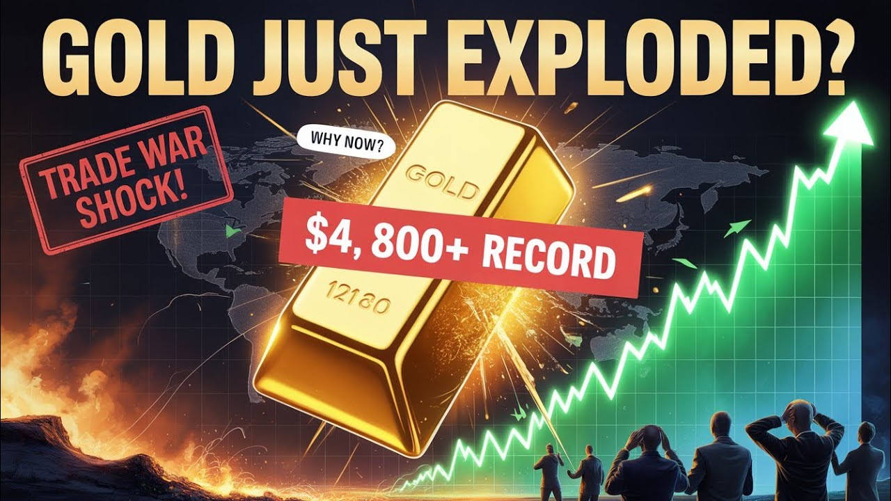 Gold Price Hits New All-Time High | $4,800+ Record Amid Global Trade Tensions & Tariff Threats