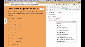 js06 JavaScript Strings Plus Numbers