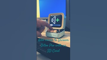 Adding music to the Divoom Ditoo Pro with a Micro SD card  @Divoominternational #divoom #retro