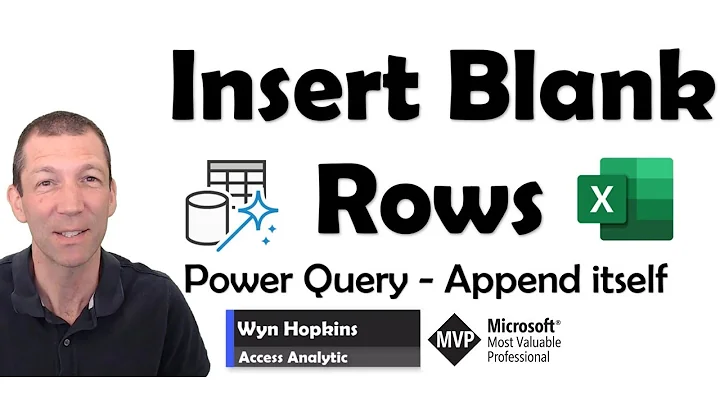 Insert Blank Row for each change in a value using Power Query