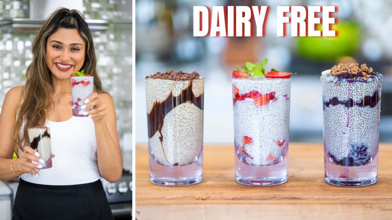 Dairy Free Chia Pudding 3 Ways! Low Carb Weight Loss Breakfast That