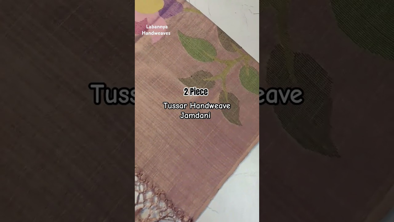 !!2Piece!!  ।। Tussar Handweave Jamdani ।।Booking No.~📞+919233659185 