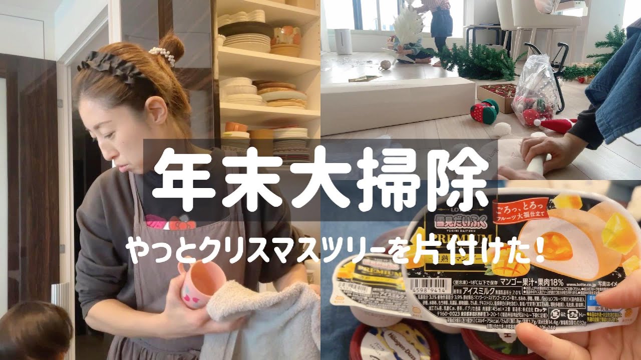 【年末大掃除】やっとクリスマスツリーを片付けたよ🎄12月家がどんどん荒れていく我が家🏠