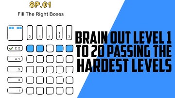 Brain out level 1 to 20 passing the hardest levels.