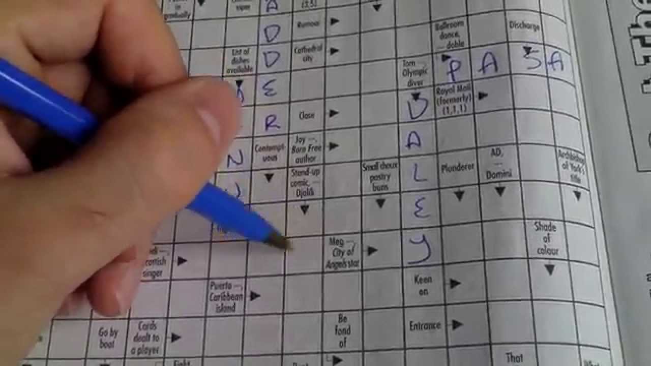 asmr arrowword puzzle