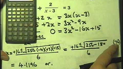 More quadratic equations. Lesson 31 part 5. GCSE Higher Maths.