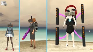 GTA 5 - Thuở bé của Titan Speaker Woman (Người đầu Loa nữ) - Kẻ tiêu diệt Titan TV man Zombie | GHTG