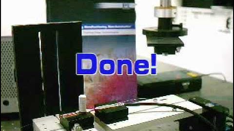 #2001 - Historic Fiber Optic Alignment Stage Demo w/ PI Automation Controller,  Automated Alignment