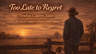 Too Late To Regret - Timeless Country Tunes | Old School Country | Classic Country Ballad | Lyrics 