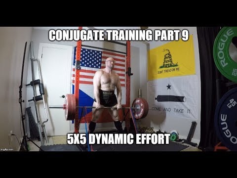 athletenschmiede Conjugate Training Part 9 - 5x5 Dynamic Effort