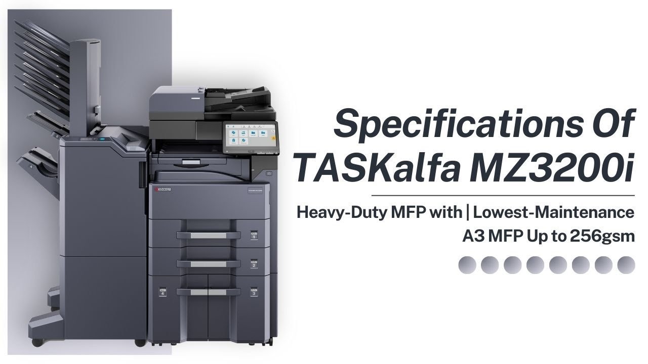 Kyocera TASKalfa MZ4000i MZ3200i Copy Print Scan Fax Wireless