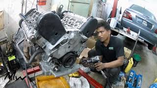 Overhaul engine kia carnival/naza ria 2.5 v6  #naza  #kia