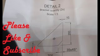 How to Layout Test Plate Using Simple Drawing for Fabricator and Welder Trade test