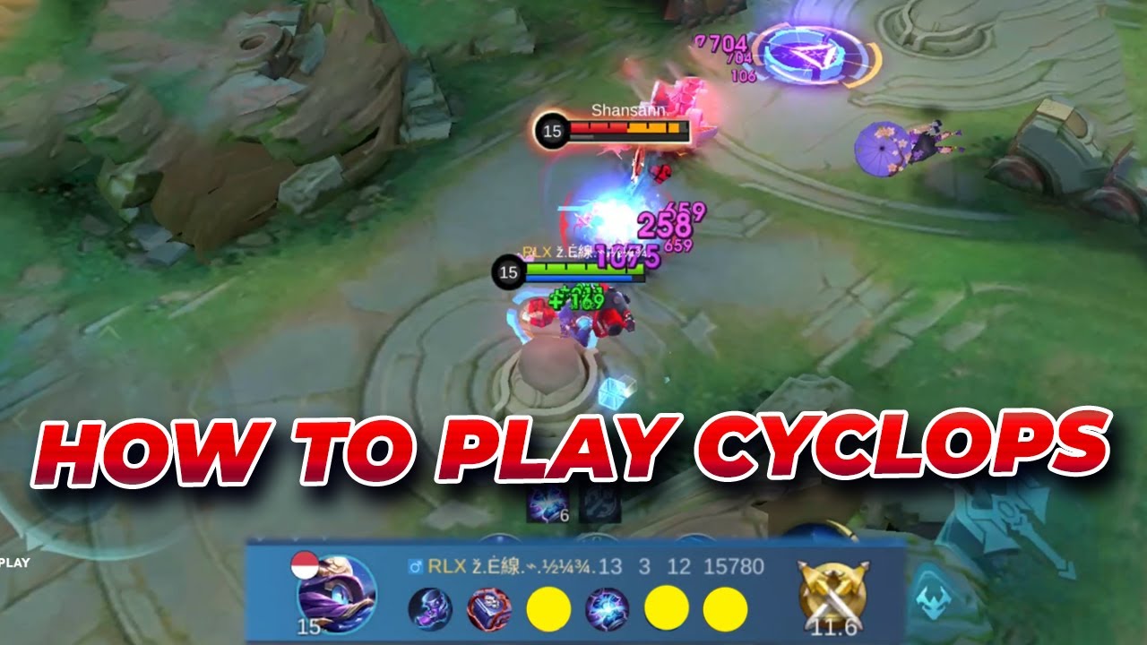 HOW TO PLAY THE CYCLOPS ! POWERFUL CYCLOPS BUILD & EMBLEM 2024! MOBILE ...