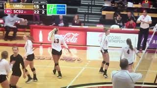 Chloe Dousette - St Cloud State vs UMD (solo block)