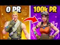 0 vs 100k PR Fortnite Player!