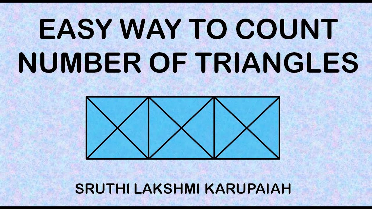 Easy way to Count Number Of triangles Part 3 Counting Figures