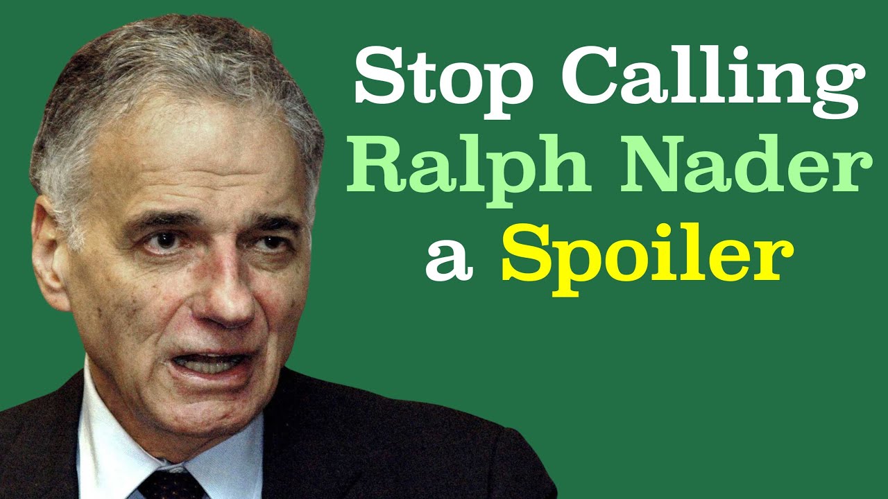 No, Ralph Nader Did Not Spoil the 2000 Election