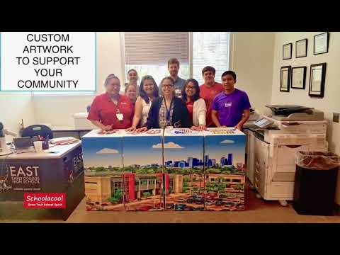 8 Cubes for East Early College High School - HISD - school promotion, decoration, soft seating