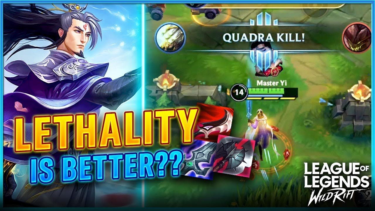 Wild Rift Gameplay | Highlights Master Yi  Gameplay With Lethality Items | Master Yi Lol Mobile