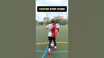 Improve your STEP OVER speed👍🔥#football #soccer #footballskills #soccerskills
