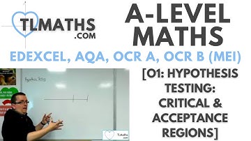 A-Level Maths: O1-04 [Hypothesis Testing: Critical & Acceptance Regions]