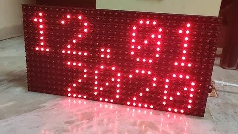 P10 Dot Matrix Display with Arduino