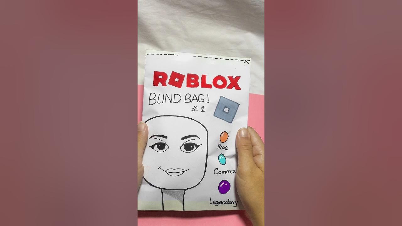 Roblox Blind Bag! #roblox #blindbag #diy #craft #diy #papercraft #paper  #asmr #shorts #shorts 