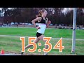 Jenna Hutchins BREAKS the Girl's Highschool and U20 5k record + Interview || 15:34.47